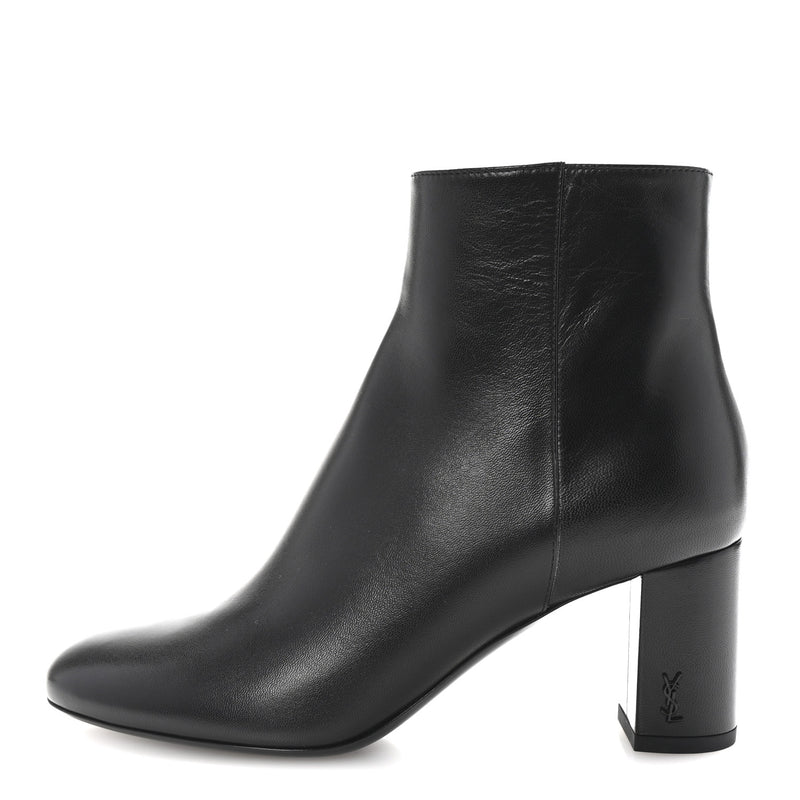  Saint Laurent Nappa Vendome Loulou Ankle Zip Boot 36.5 Black
