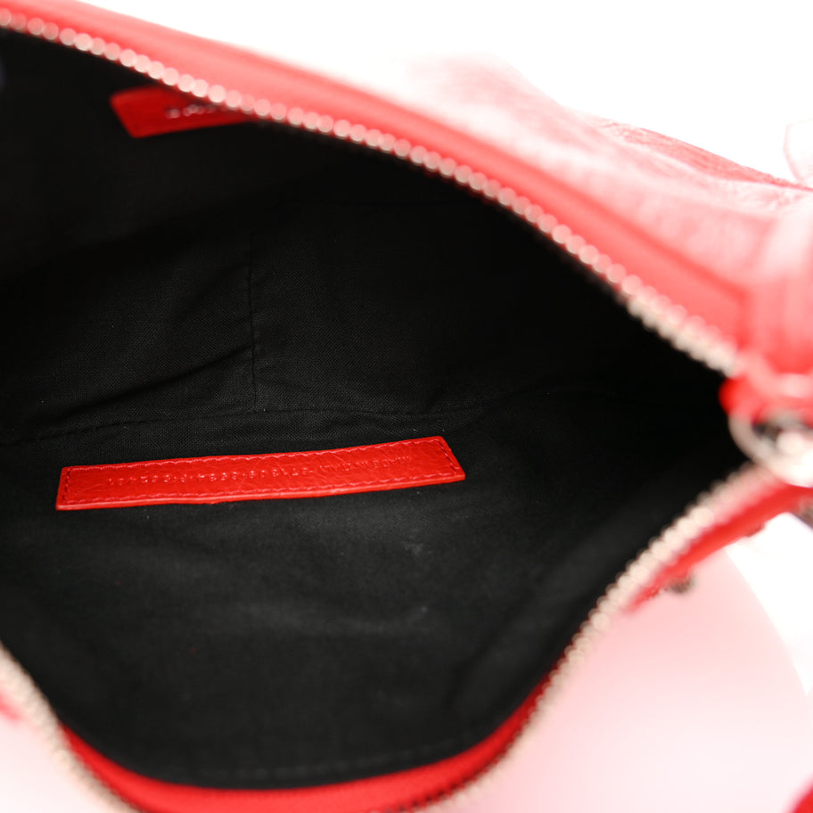 Balenciaga Agneau Arena Le Cagole Shoulder Bag XS Tomato Red Image 6