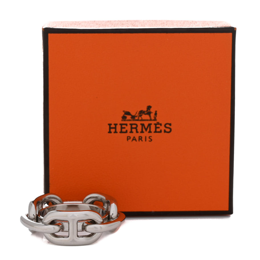 Hermes Palladium Regate Scarf Ring Image 5