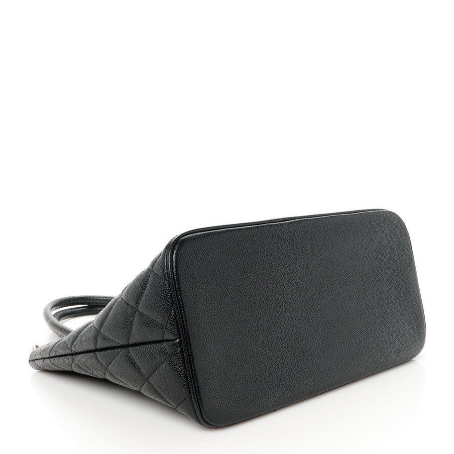 Chanel Caviar Quilted Medallion Tote Black Image 4