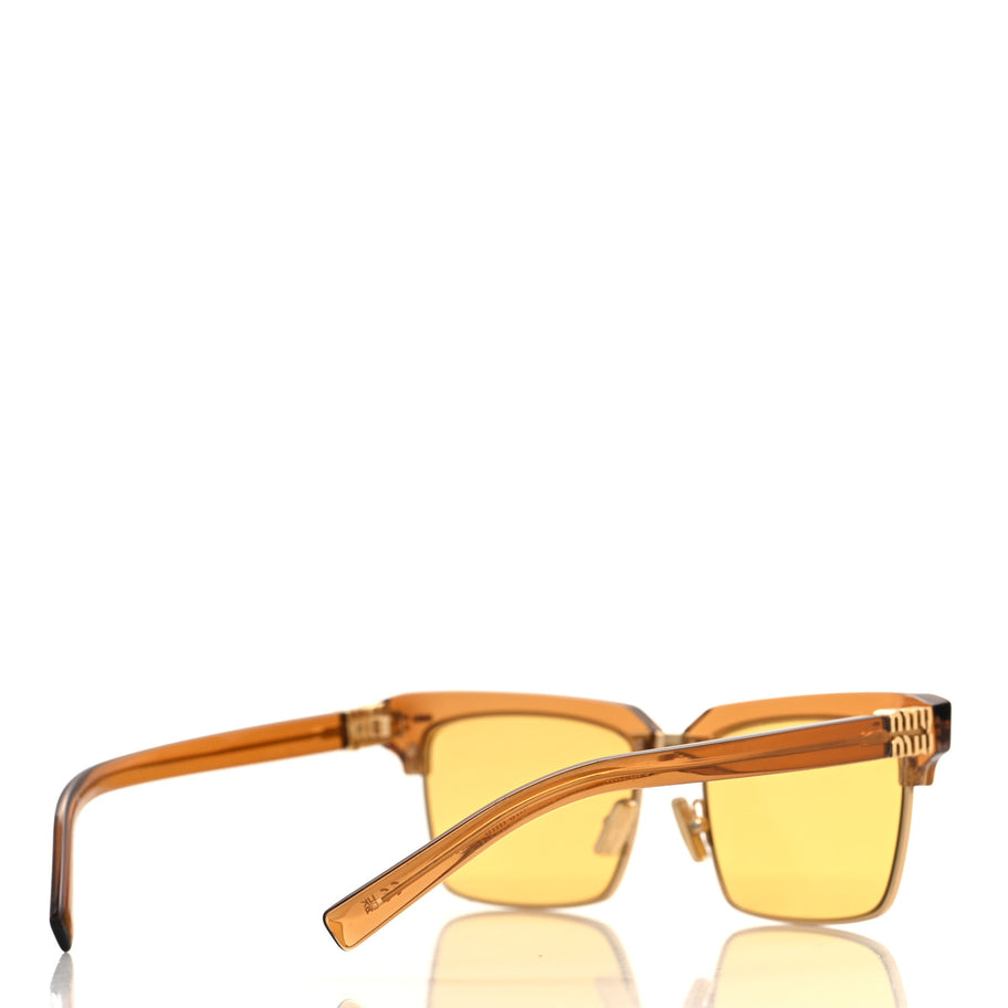 Miu Miu Acetate Square SMU10Z Sunglasses Transparent Caramel Image 4