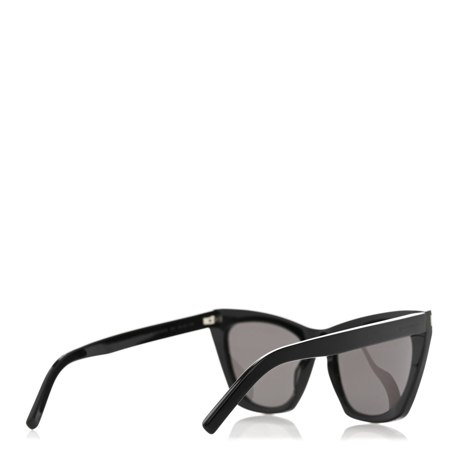 Saint Laurent New Wave SL214 Kate Cat Sunglasses Black Image 4