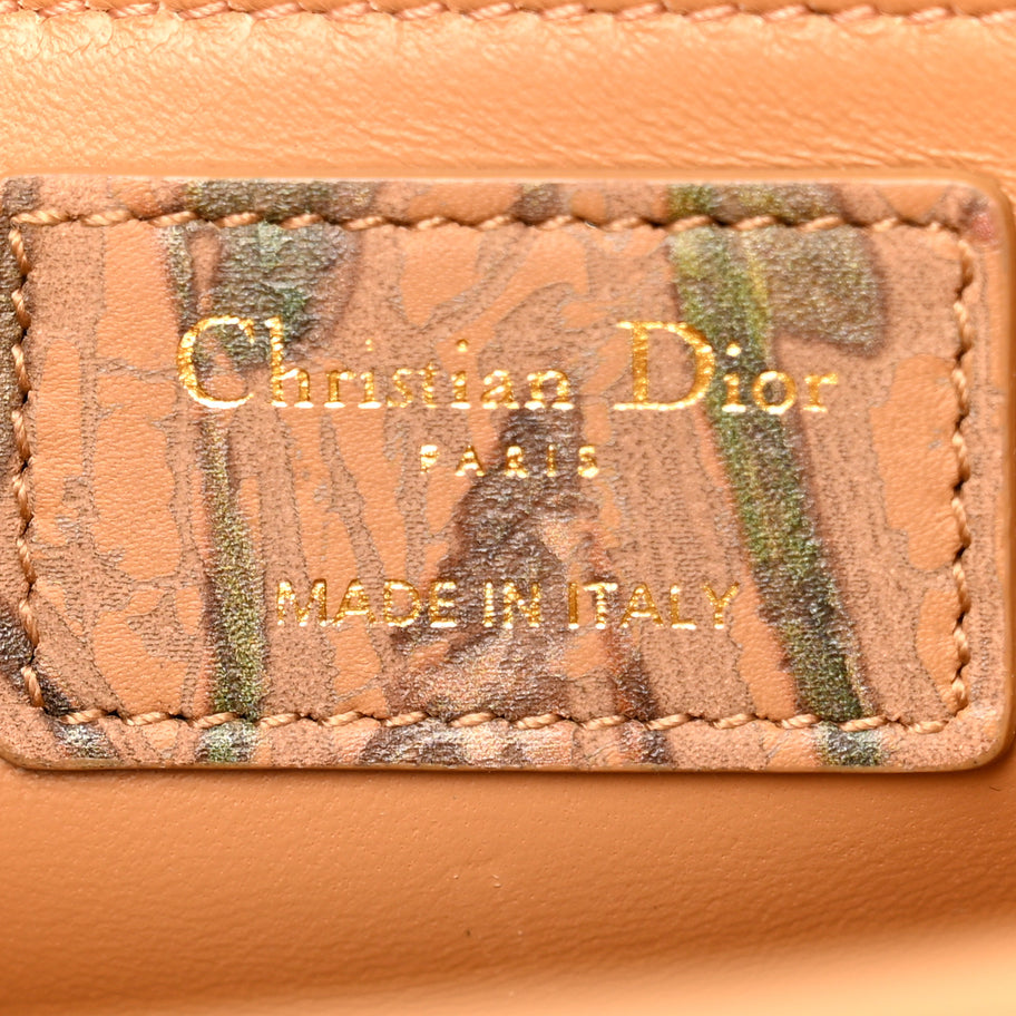 Christian Dior Calfskin Floral Printed 30 Montaigne Flap Bag Cuivre Multicolor Image 6