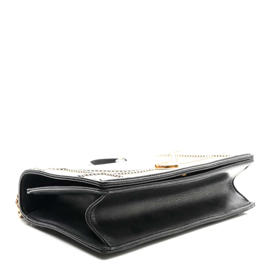 Christian Dior Lambskin Studded Medium Diorama Flap Bag Black Image 4