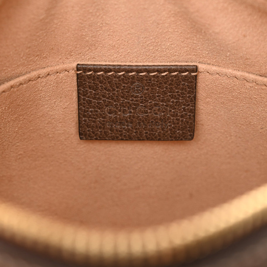 Gucci GG Supreme Monogram Web Mini Ophidia Shoulder Bag Brown Image 6