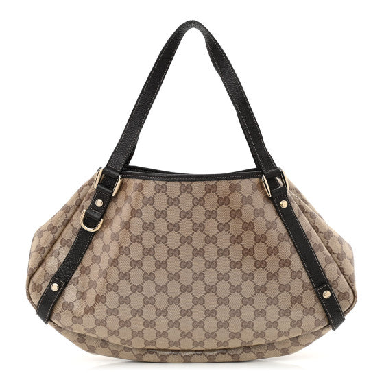Gucci Crystal Monogram Medium Abbey Shoulder Bag Dark Brown Image 1
