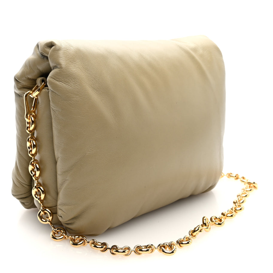 Loewe Lambskin Goya Puffer Bag Clay Green Image 3