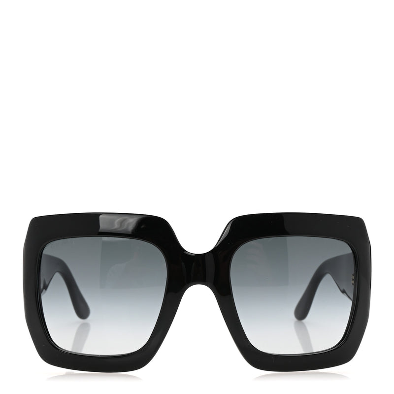  Gucci Acetate Square Frame Sunglasses GG0053S Black