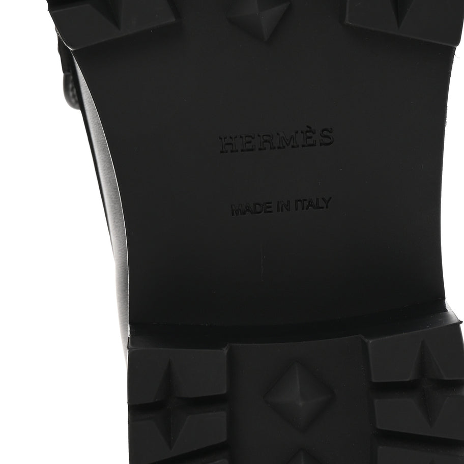 Hermes Calfskin Ivy Loafer 38 Black Image 7