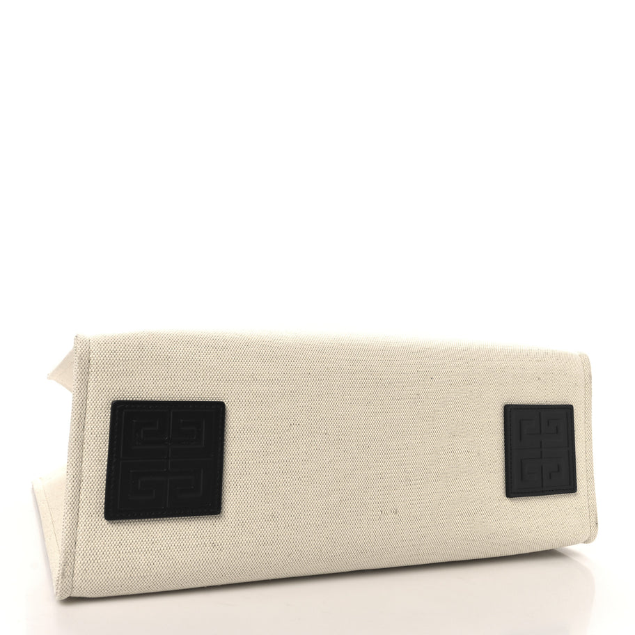 Givenchy Canvas Medium G-Tote Beige Black Image 4
