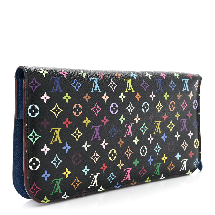 Louis Vuitton Monogram Multicolor Insolite Wallet Black Bleuet Image 3