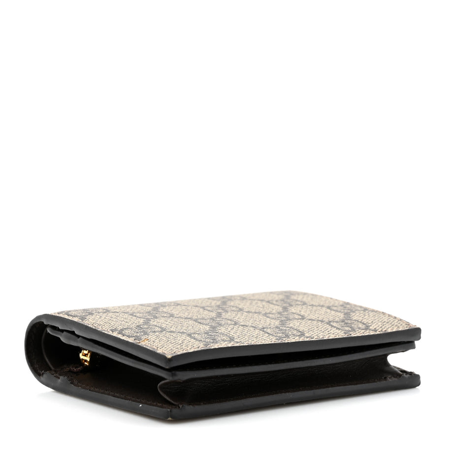 Gucci GG Supreme Monogram Card Case Beige Image 4
