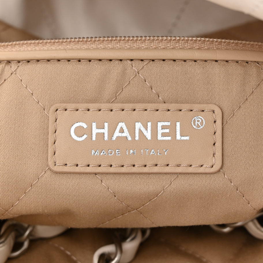 Chanel Shiny Calfskin Quilted Small 22 White Image 7