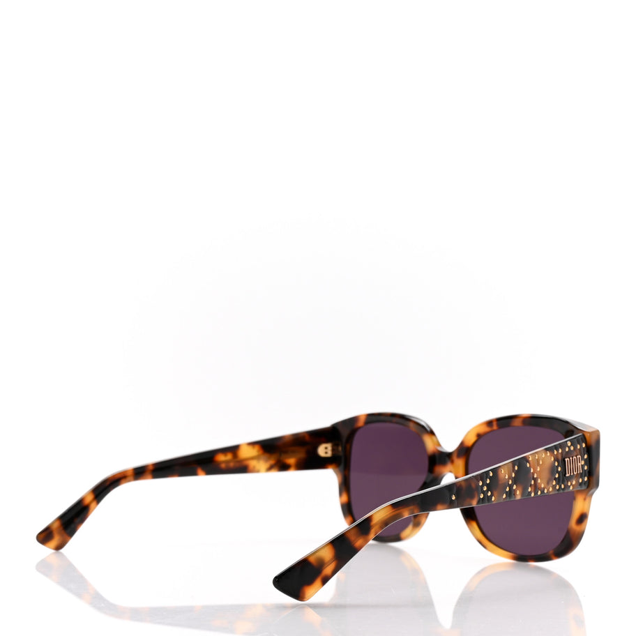 Christian Dior Acetate Cannage Lady Dior Studs Sunglasses Havana Image 4