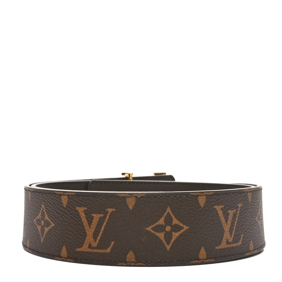 Louis Vuitton Calfskin Monogram 20mm LV Iconic Reversible Belt 90 36 Brown Image 2