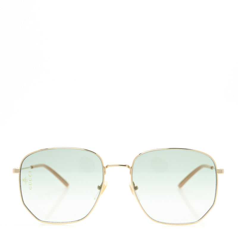  Gucci Oversized Sunglasses GG0396S Gold