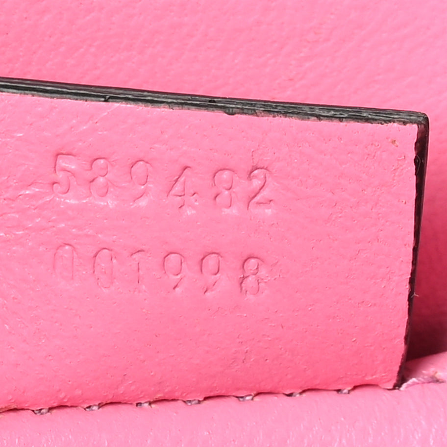 Gucci Plexiglass Mini Sylvie 1969 Top Handle Bag Pink Image 7