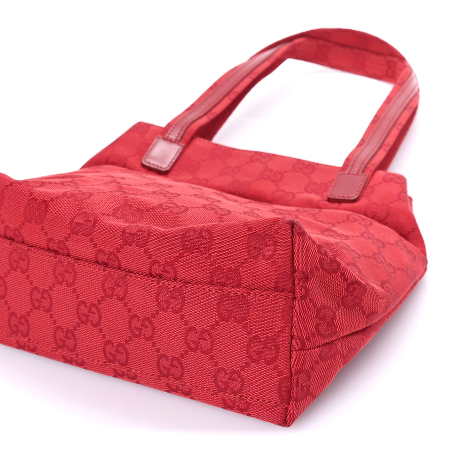 Gucci GG Canvas Tote Bag Red Image 8