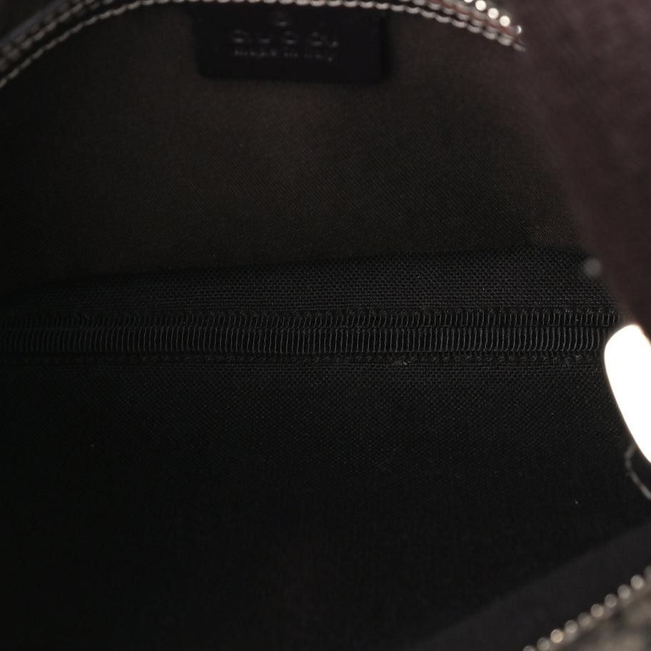 Gucci GG Supreme Monogram Small Flat Messenger Bag  Dark Brown Image 4