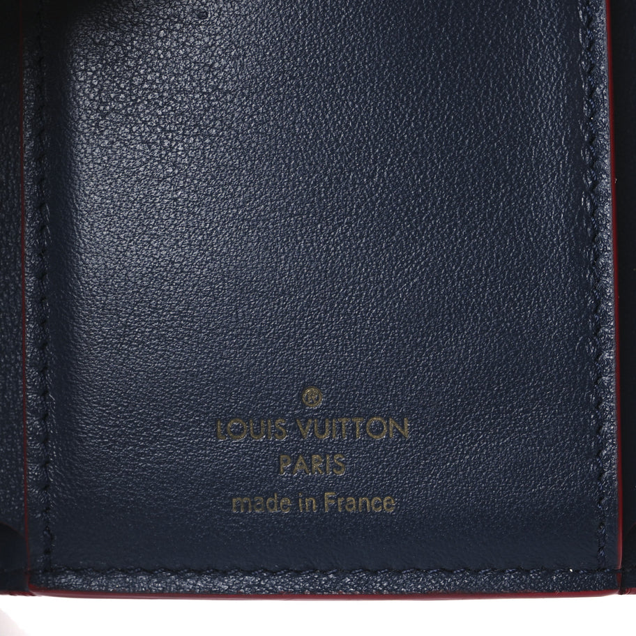 Louis Vuitton Taurillon Capucines Compact Wallet Marine Rouge Image 7