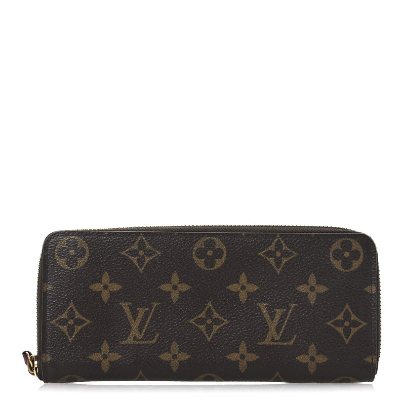  Louis Vuitton Monogram Clemence Wallet Fuchsia