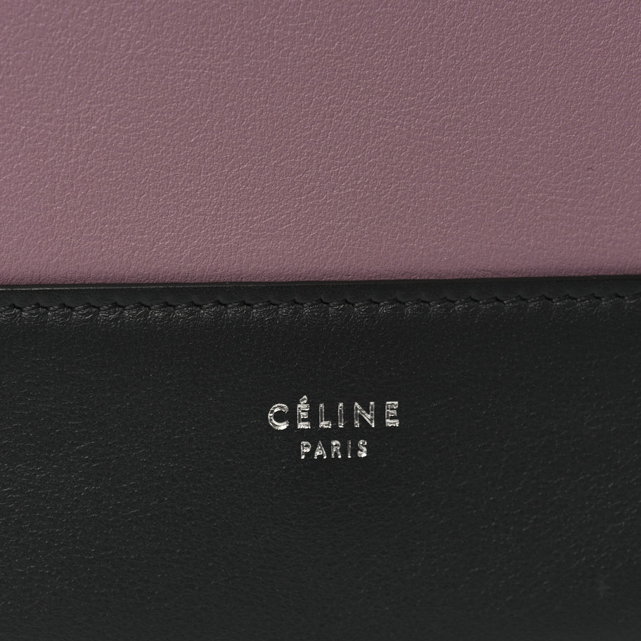Celine Shiny Smooth Calfskin Medium Frame Shoulder Bag Liquorice Antique Rose Image 6