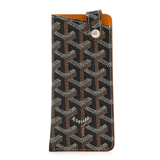 Goyard Goyardine Montmartre Glasses Case Black Gold Image 1