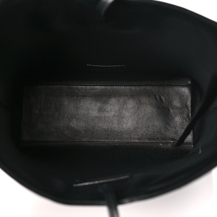 Saint Laurent Patent Calfskin Rendez-Vous Hobo Black Image 6