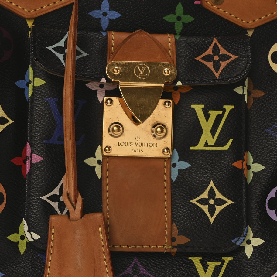 Louis Vuitton Monogram Multicolor Speedy 30 Black Image 7