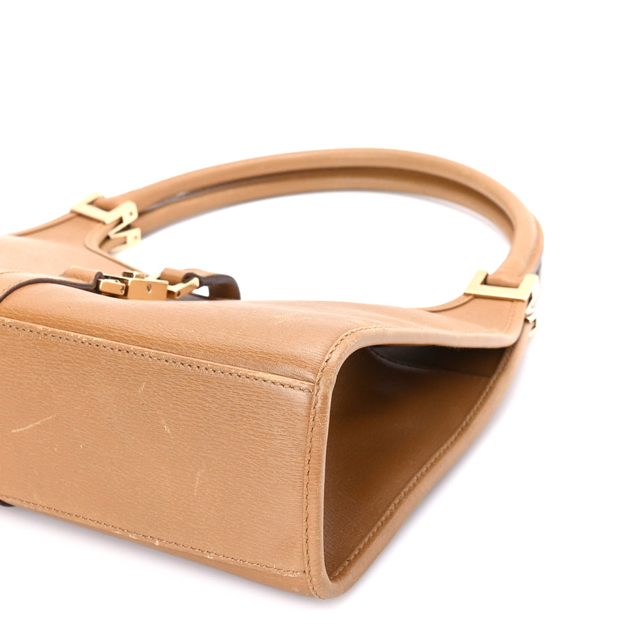 Gucci Calfskin Small Bardot Bag  Brown Image 8