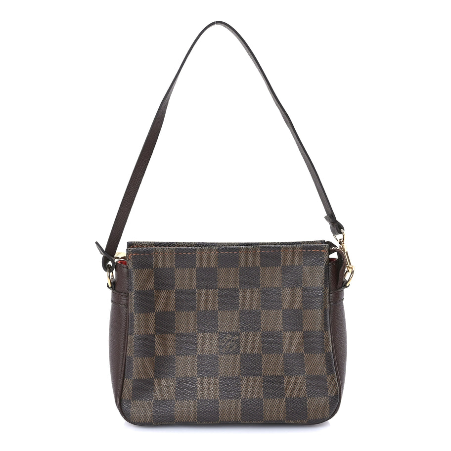Louis Vuitton Damier Ebene Trousse Make Up Bag Pochette Image 1