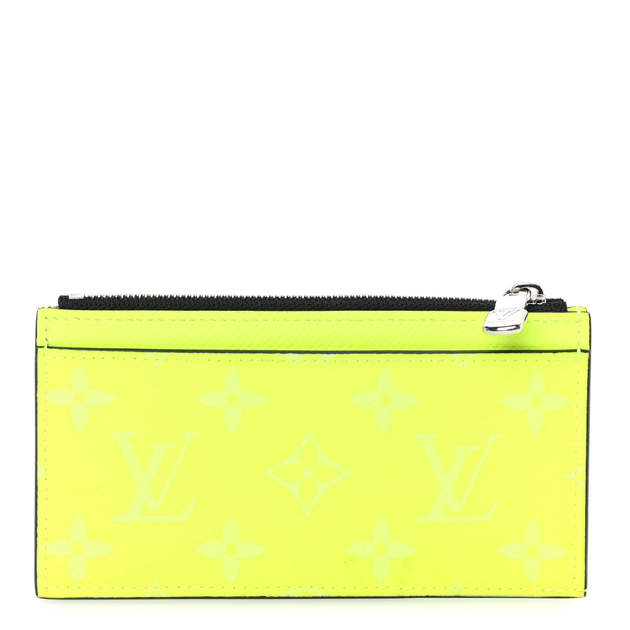 Louis Vuitton Taigarama Coin Card Holder  Yellow Image 1
