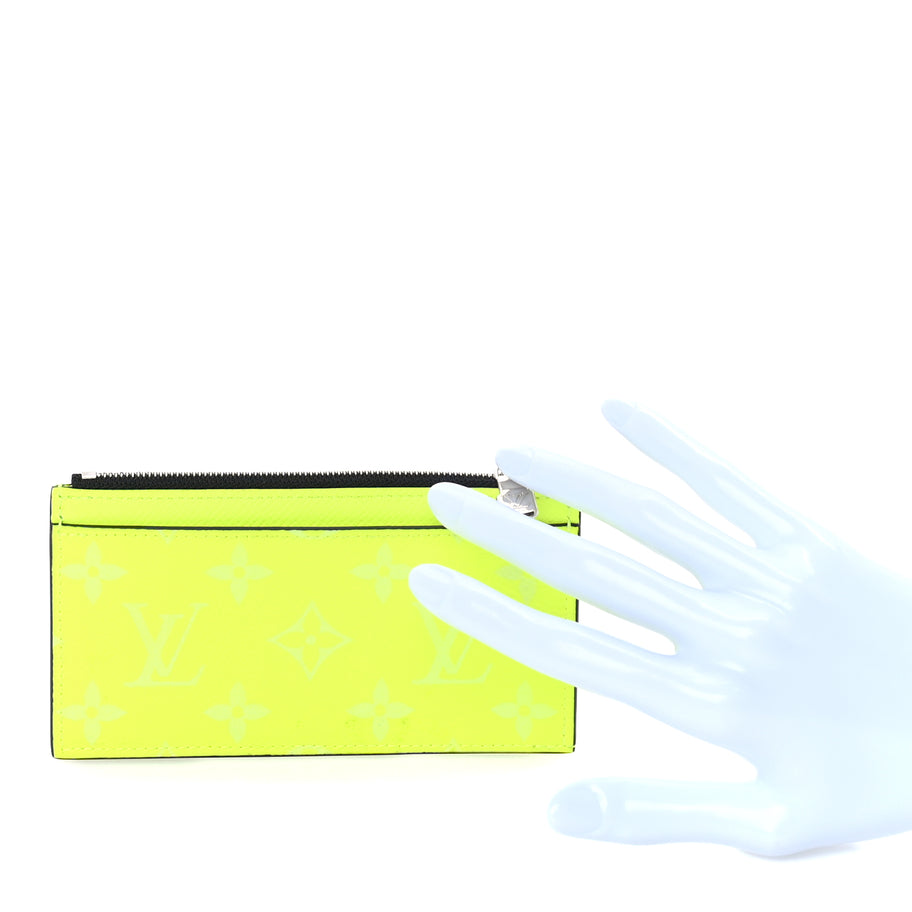 Louis Vuitton Taigarama Coin Card Holder  Yellow Image 2