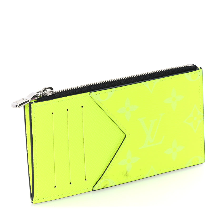 Louis Vuitton Taigarama Coin Card Holder  Yellow Image 4