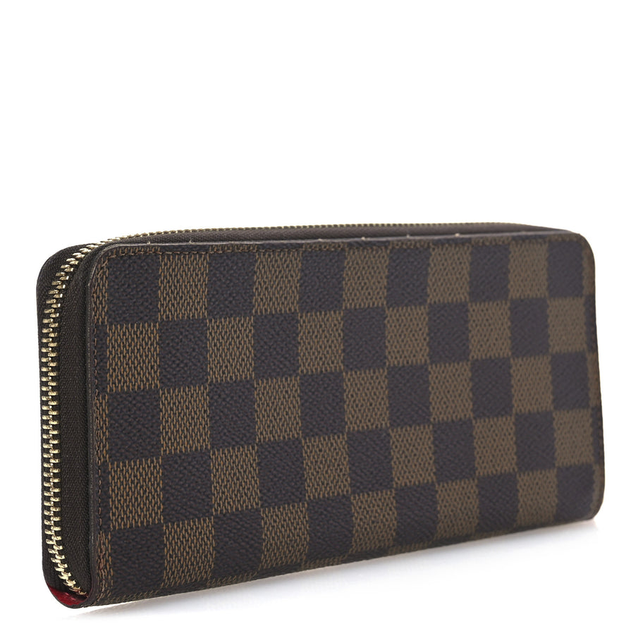 Louis Vuitton Damier Ebene Clemence Wallet Cherry Image 3