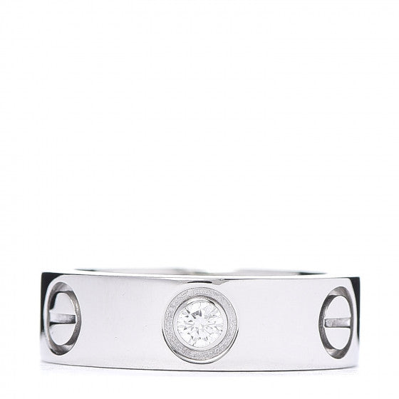 Cartier CARTIER Platinum 1 Diamond 5.5mm LOVE Ring 47 4 Image 1