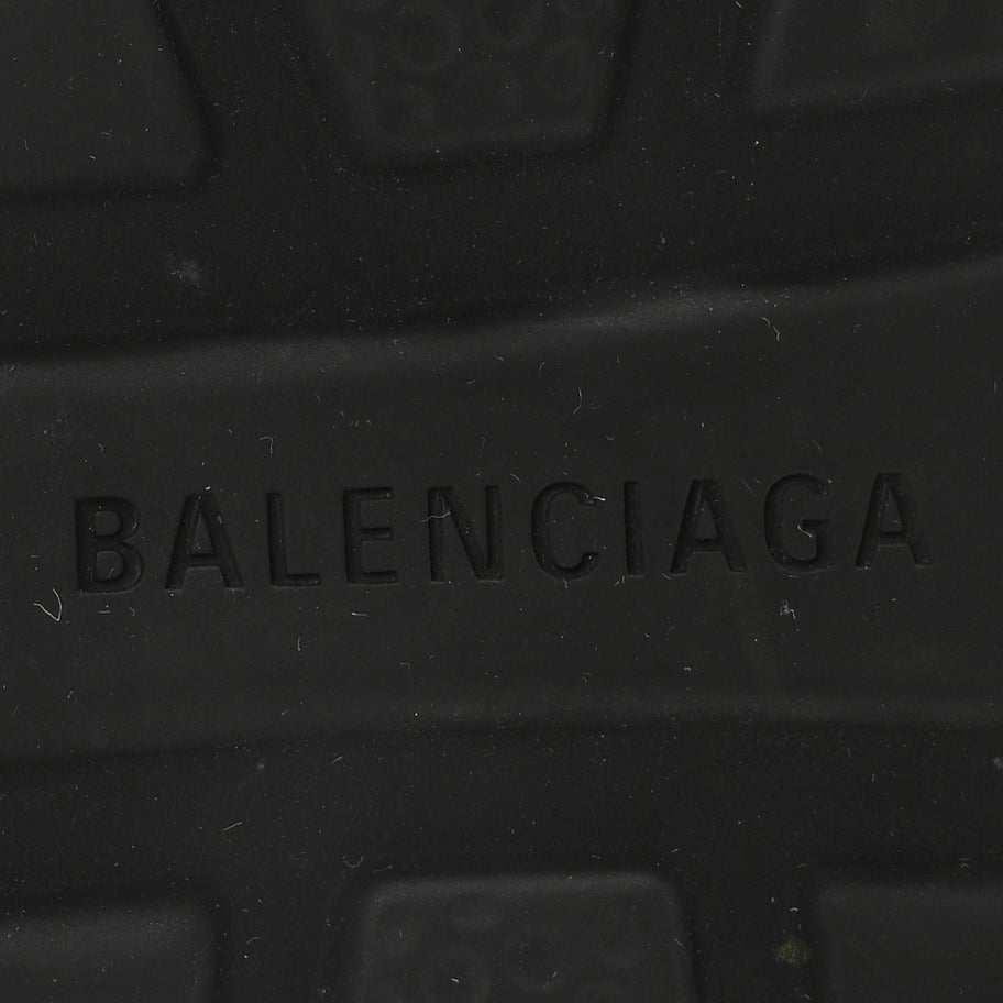 Balenciaga Laminated Knit Bi-Color Sole Womens Speed Sneakers 35 Black White Image 7