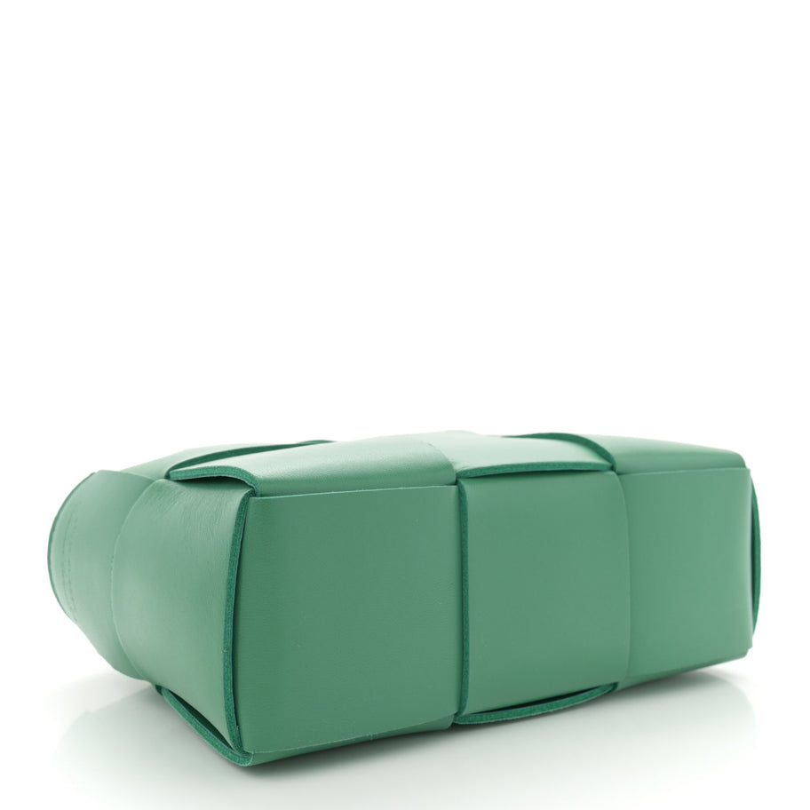 Bottega Veneta Nappa Maxi Intreccio Mini Arco Tote Green Image 5