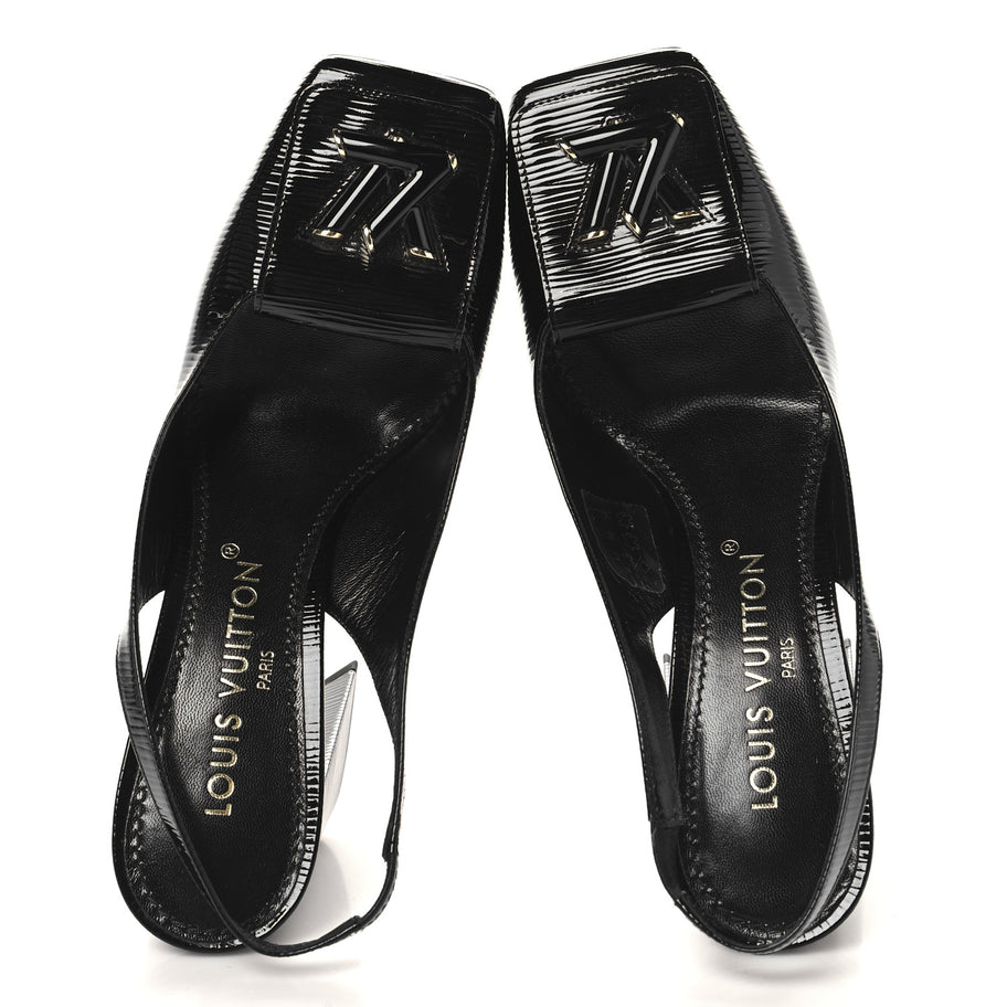 Louis Vuitton Electric Epi Shake Slingback Pumps Black Image 2