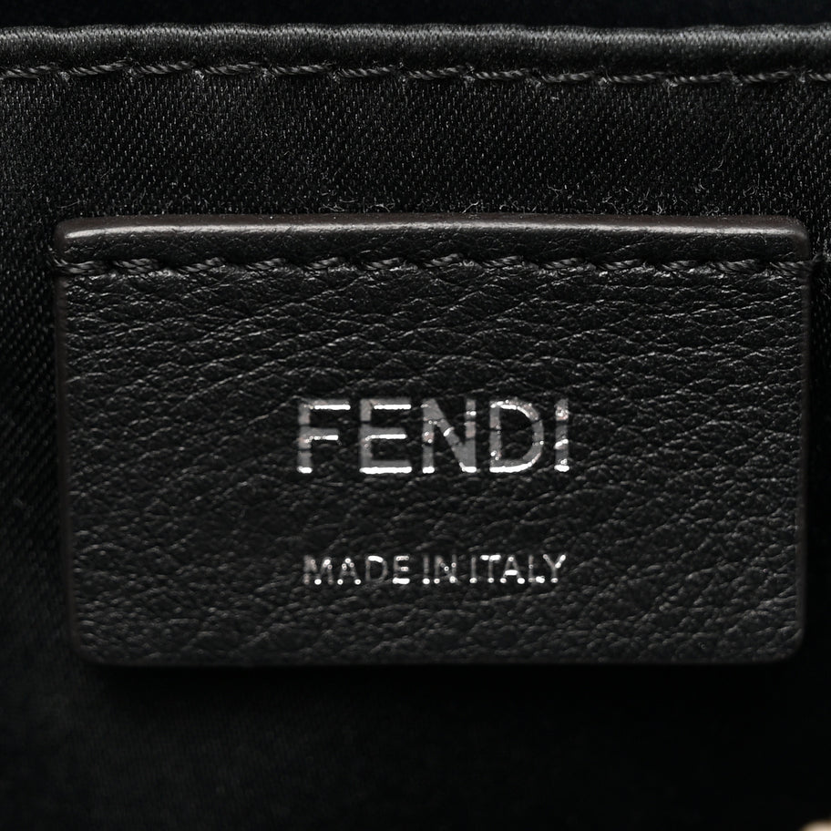 Fendi Shiny Nappa Crystal Croc Tail Mini By The Way Boston Bag Soap Smoky Quartz Image 6