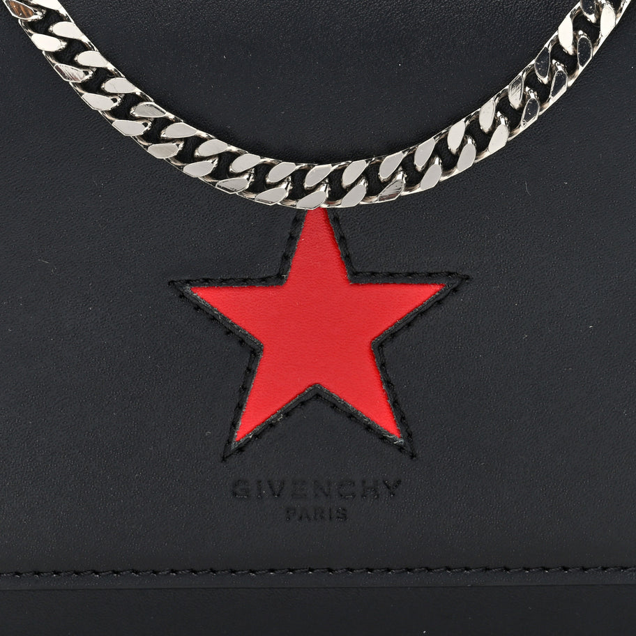 Givenchy Calfskin Star Pandora Chain Wallet Black Image 7
