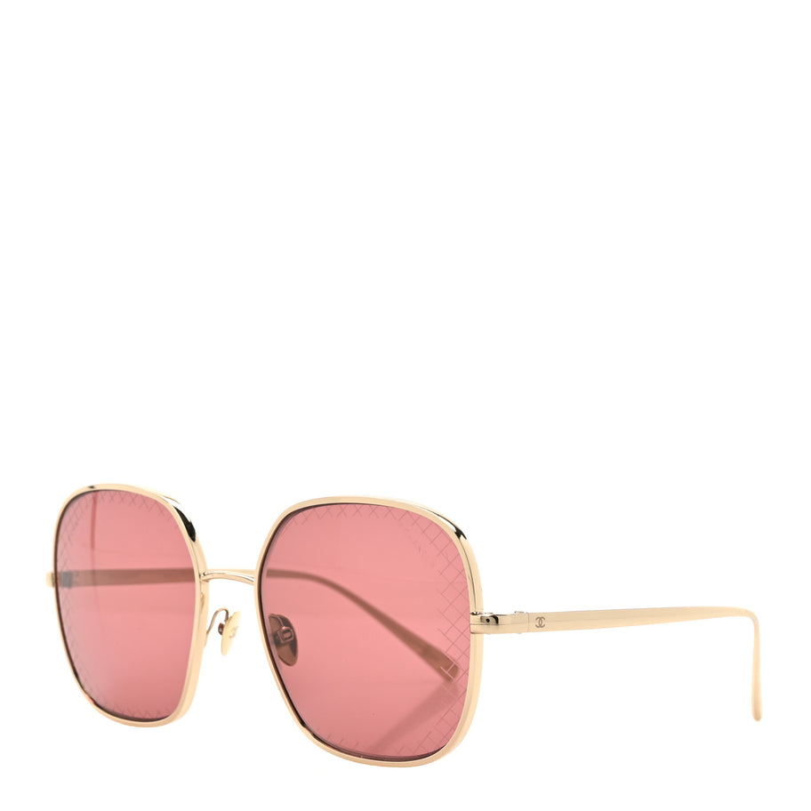 Chanel Square Sunglasses 4252 Gold Image 1