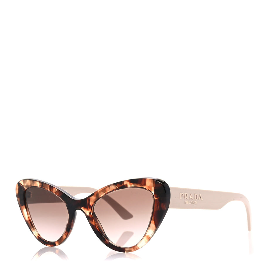 Prada Acetate Cat Eye Sunglasses SPR 13Y Tortoise Beige Image 1