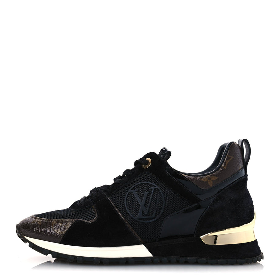 Louis Vuitton Suede Monogram Run Away Sneakers 36.5 Black Image 1