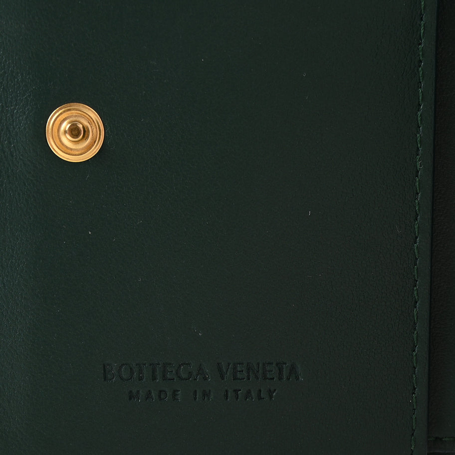 Bottega Veneta Nappa Maxi Intrecciato Bifold Zip Wallet Raintree Image 6