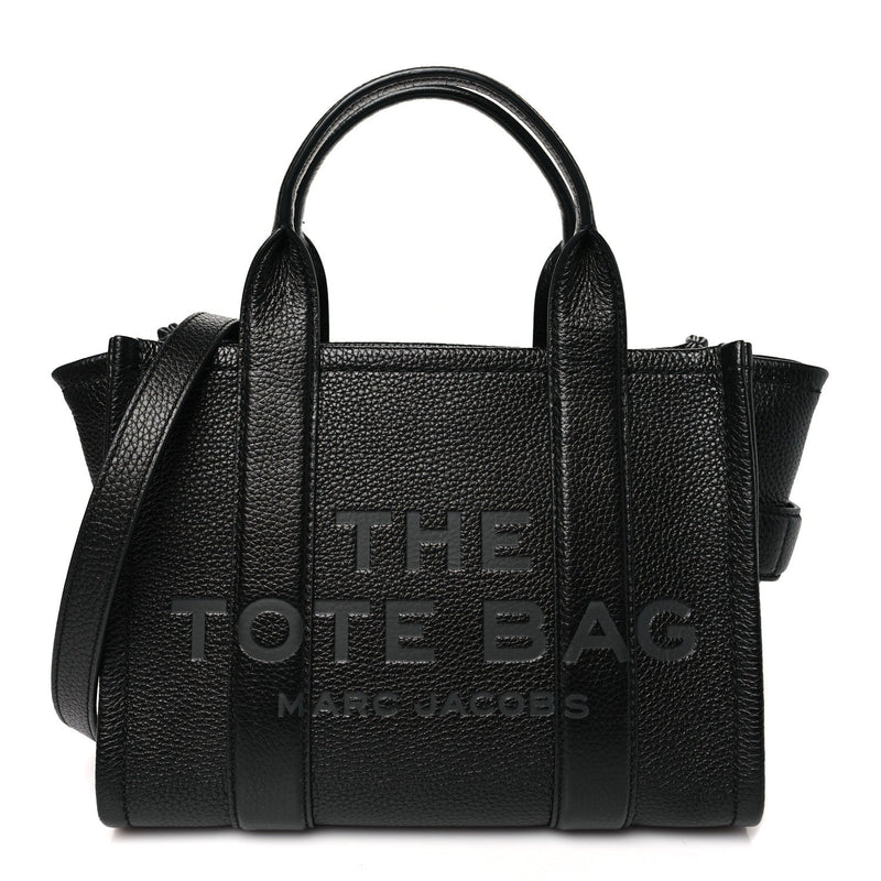  Marc Jacobs Grained Calfskin Small The Tote Bag Black