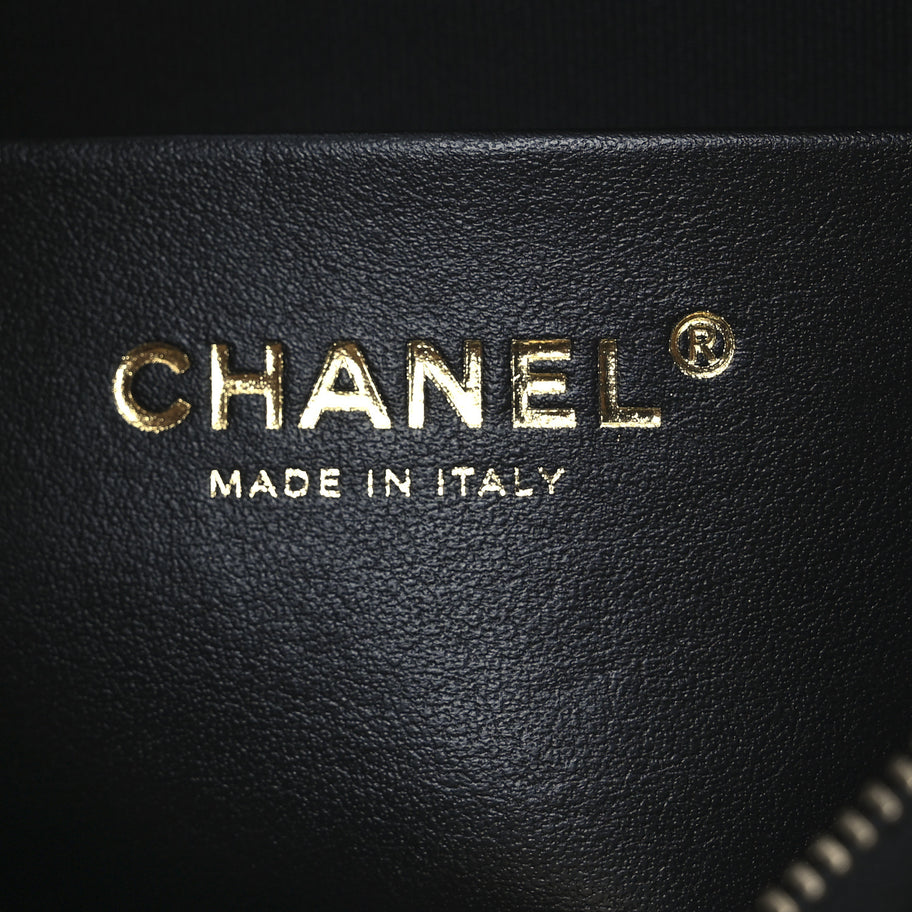 Chanel Shiny Crumpled Lambskin Quilted Trendy Chain Around Hobo Black Image 6