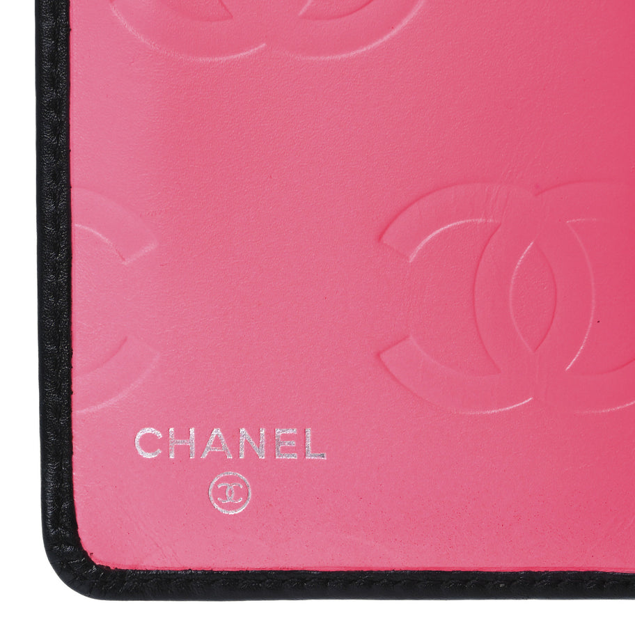 Chanel Calfskin Quilted Cambon Yen Wallet Black Image 6