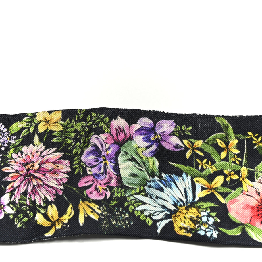 Christian Dior Silk Twill D-Floral Mitzah Scarf Blue Multicolor Image 3