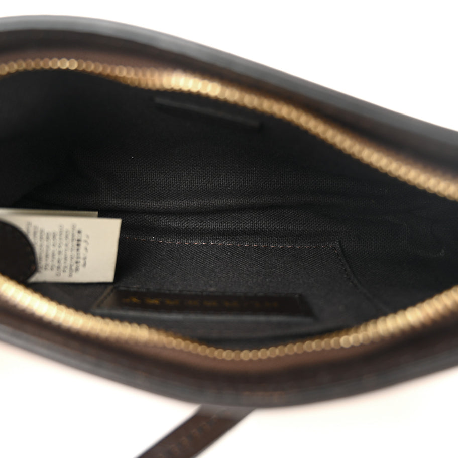 Burberry Haymarket Check Sling Bag Chocolate Image 5